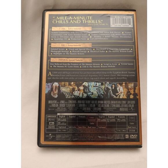 THE MUMMY (DVD, 2001) Ultimate Edition - Picture 2 of 4